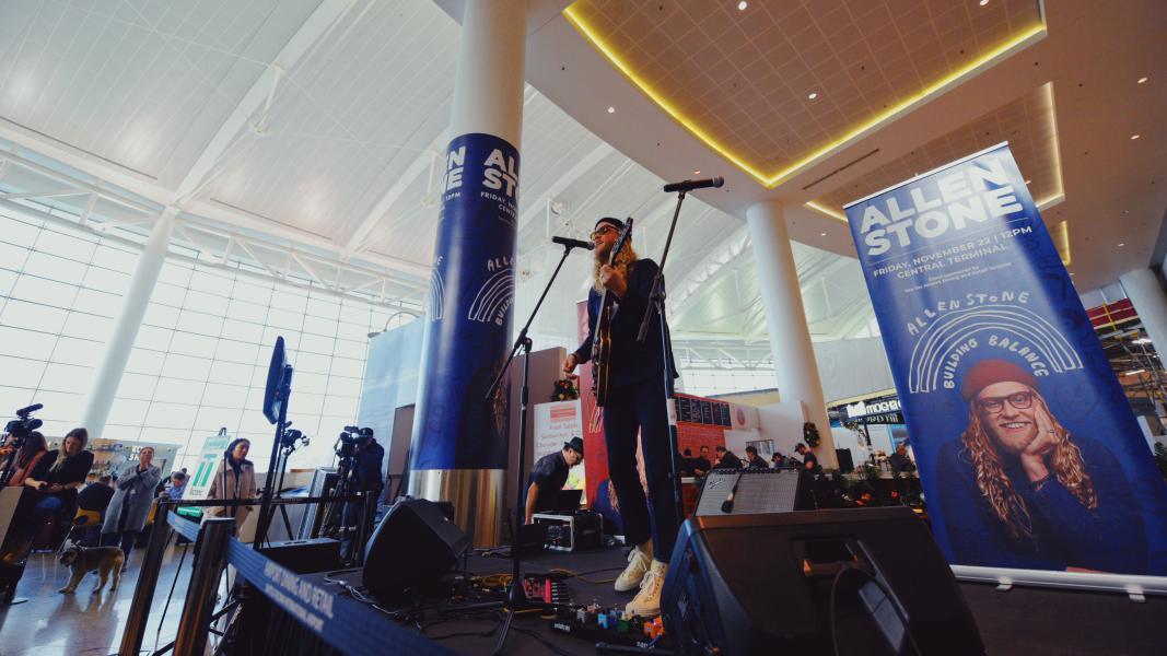 Allen Stone performs at SEA.