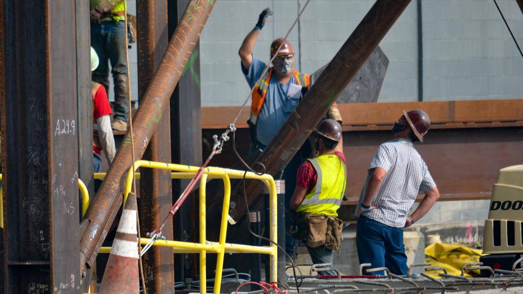 A-Pod International Arrivals construction work at SEA Airport, Sept. 2020