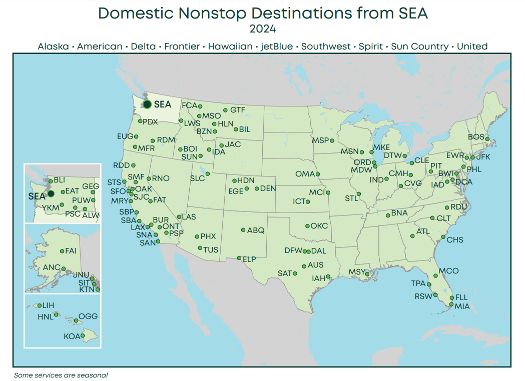 SEA Domestic Routes 2024