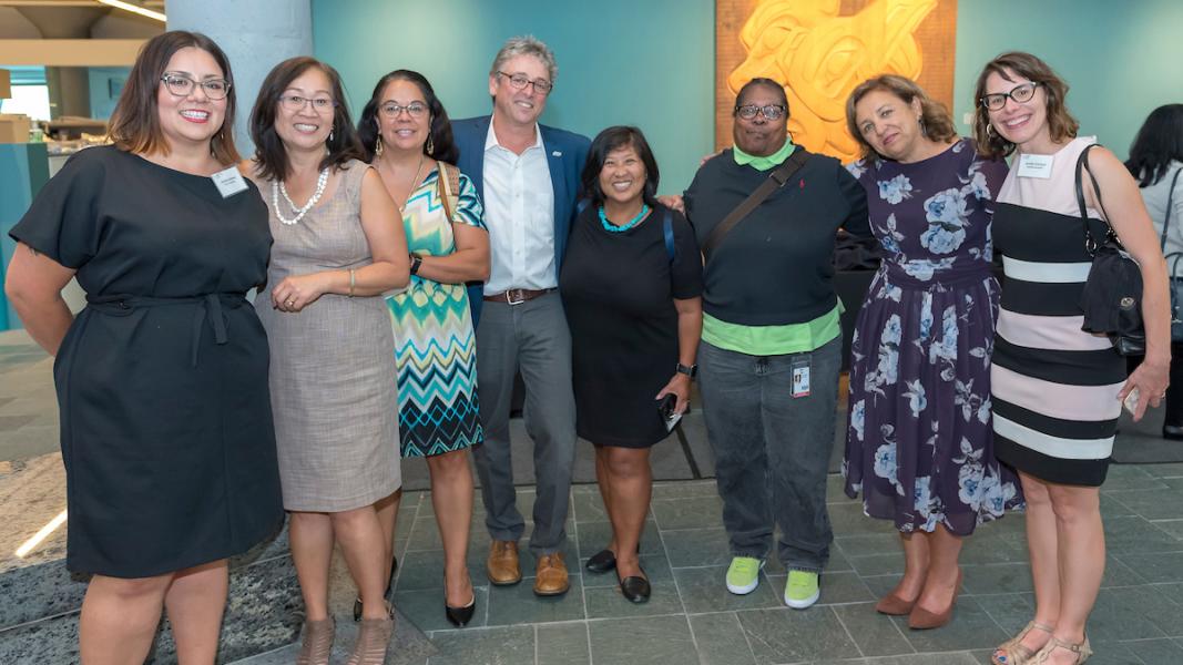 Group photo of attendees at Gheisar's Welcome Reception, taken Aug., 18, 2019