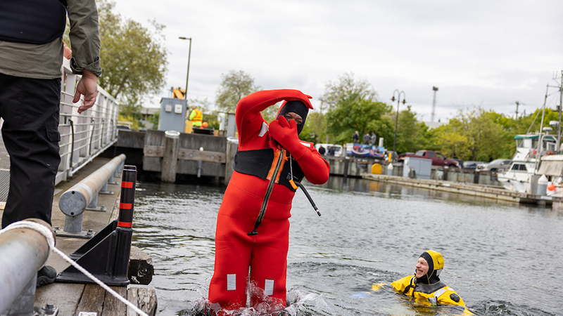 Gumby suit training demonstration