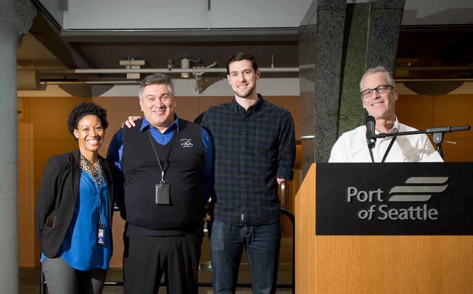 Shilshole map group at awards ceremony