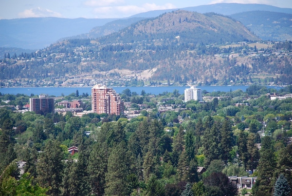 Skyline of Kelowna BC