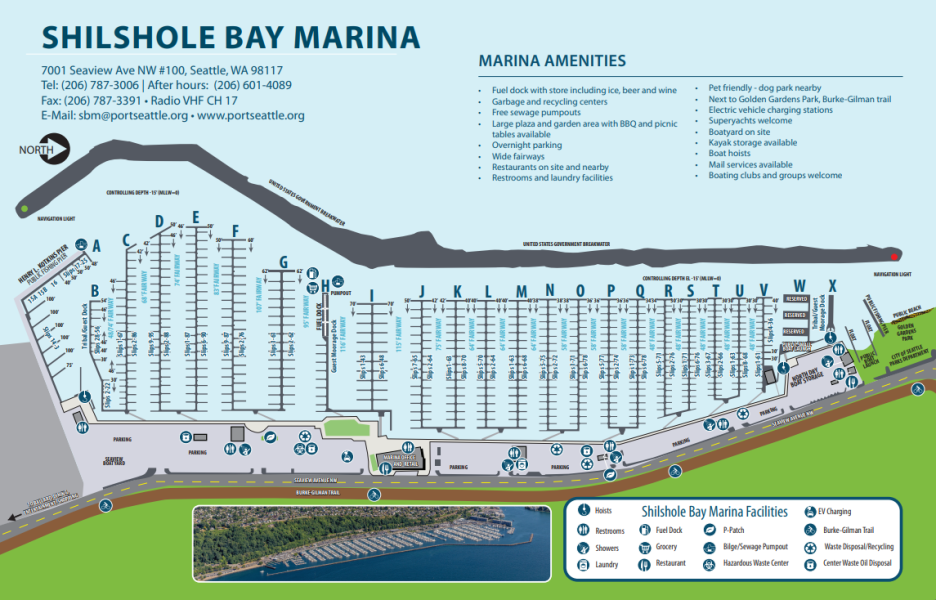 Shilshole Bay Marina Map