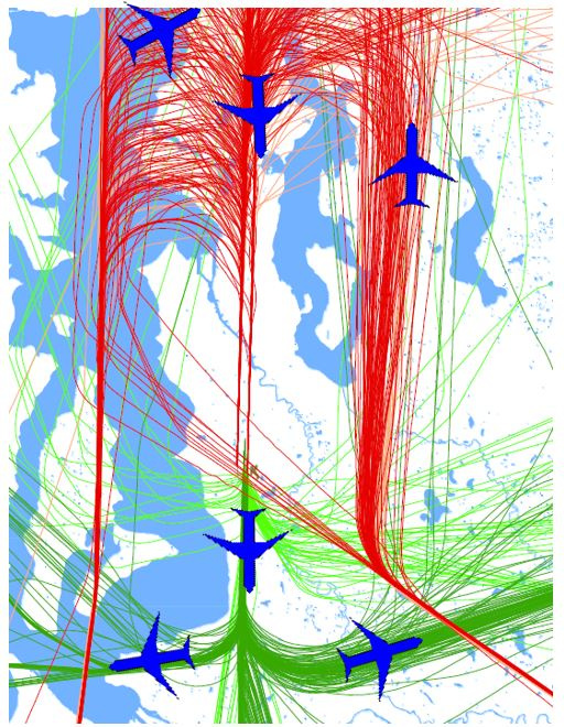 informative aircraft arrive from the north of the airport and depart to the south during what is called south flow operations