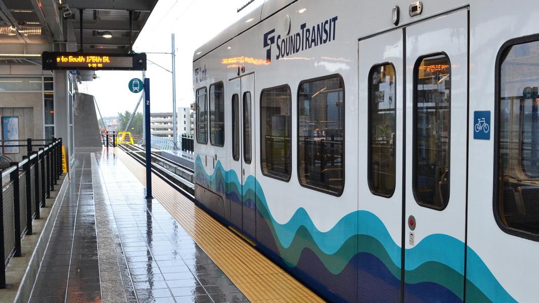 Sound Transit Link light rail at Sea-Tac Airport