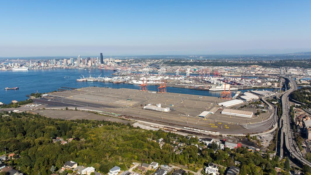 Empty container Terminal 5 at the Port of Seattle stands ready for modernization to stay competitive 