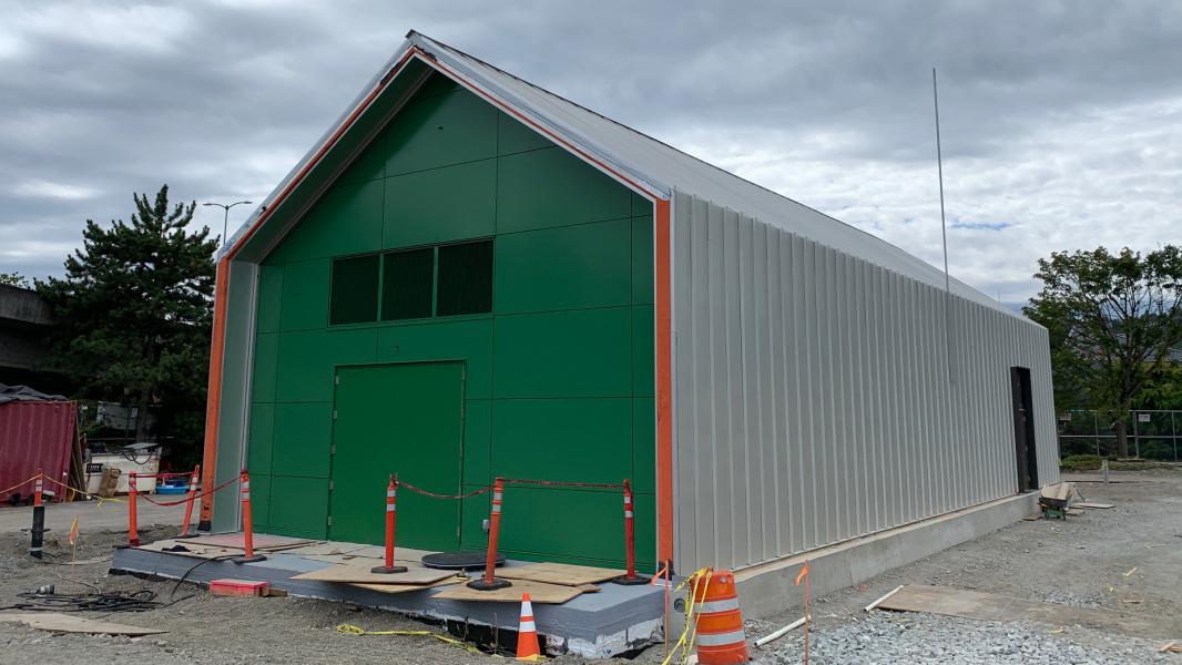 Newly constructed primary substation at Terminal 5