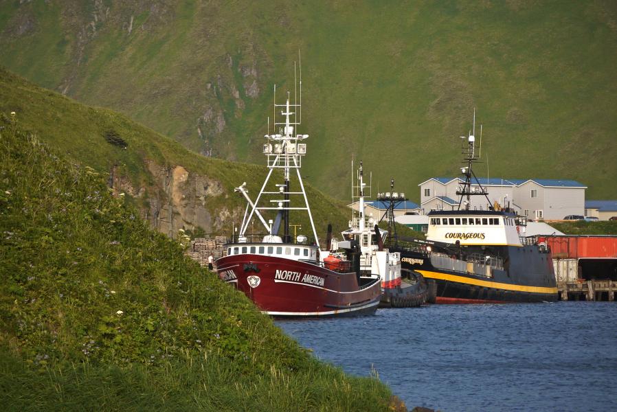 Fishing boats in Dutch Harbor, Alaska