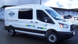 A Port of Seattle-owned fleet van used by marine maintenance staff.