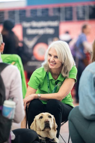 Gracie the therapy dog 