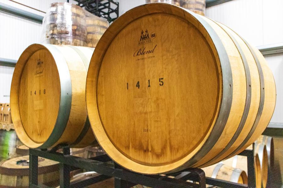 Wine barrels